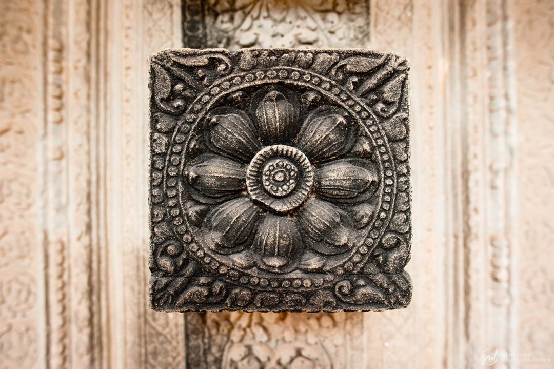 Détail ornemental au temple de Banteay Samre