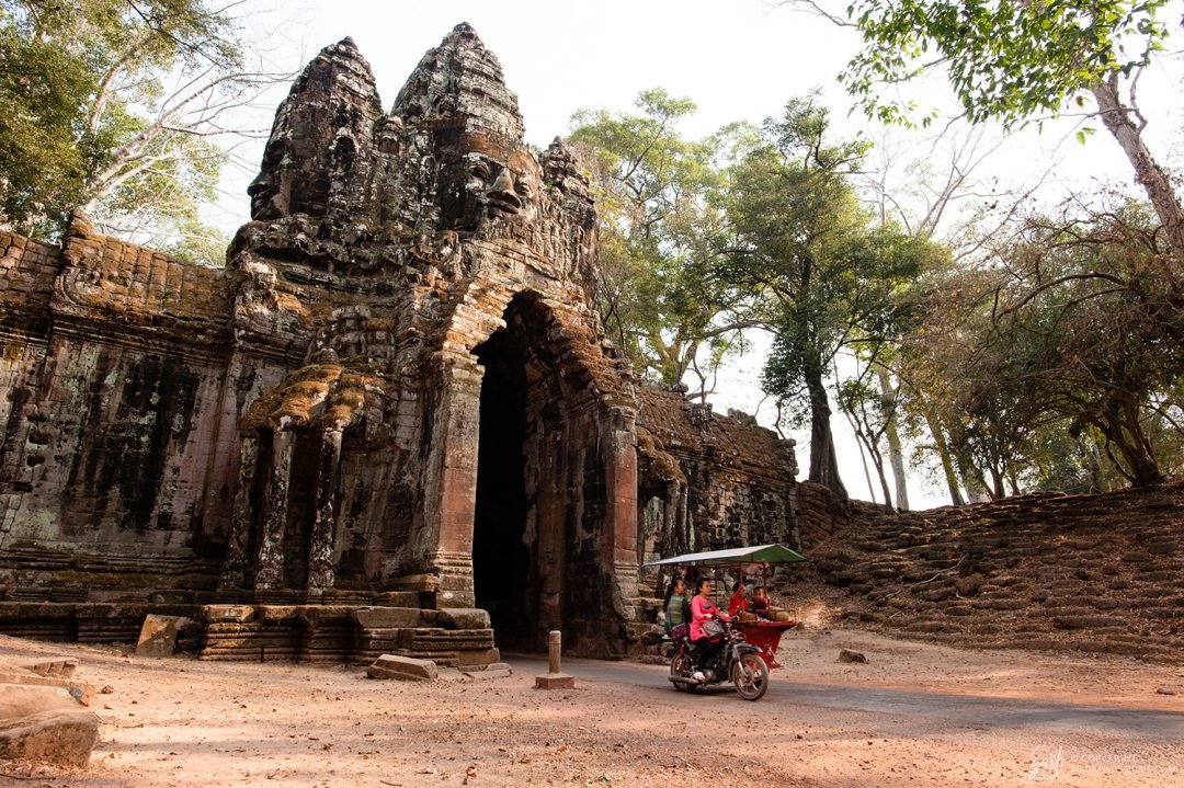 La porte nord d'Angkor Thom