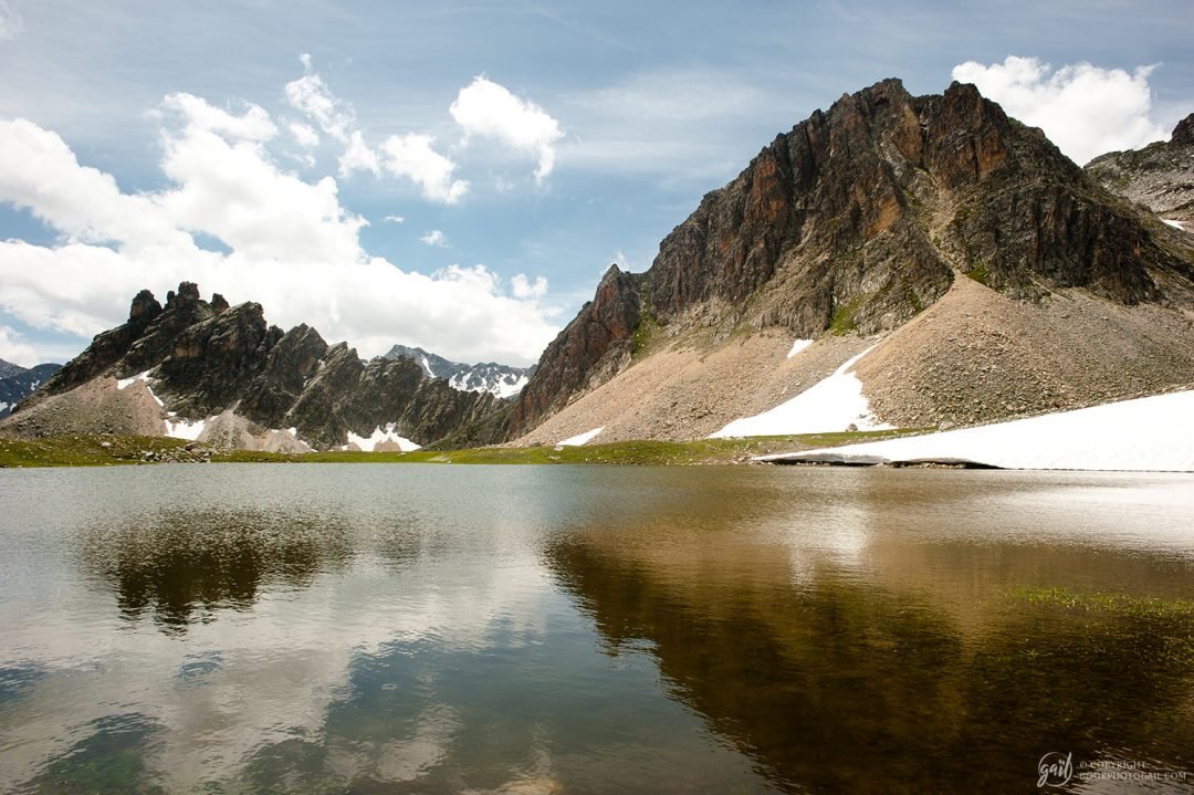 Lac d'altitude à proximité du col des Méandes, au pied du Mont Thabor